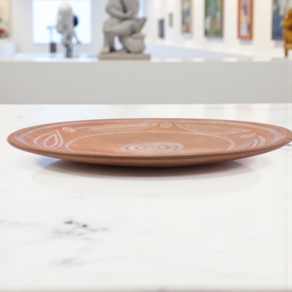 Hand-Carved Kenyan Soapstone Decorative Plate, 12” Tribal Pattern Wall Table Art - Picture 3 of 13